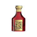 The Fragrance Ruby Love Extrait de Parfum 75 ml – roter Flakon mit goldener Plakette auf weissem Hintergrund