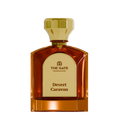 The Gate Desert Caravan Extrait de Parfum 100 ml – bernsteinfarbener Flakon mit goldenem Etikett und brauner Schrift auf Weiss