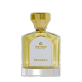 The Gate Memories Extrait de Parfum 100 ml – hellgoldener Flakon mit goldener Kappe und weissem Etikett, freigestellt auf Weiss