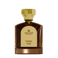 The Gate Under Oud Extrait de Parfum 100 ml – brauner Flakon mit goldenem Etikett und brauner Schrift auf weissem Hintergrund